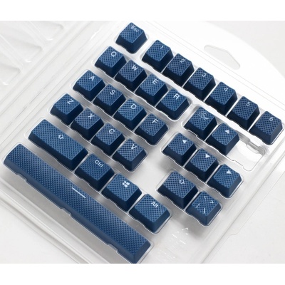 Капачки за механична клавиатура Ducky Navy 31-Keycap Set Rubber Backlit Double-Shot US Layout, син
