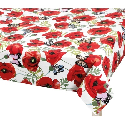 Bellatex Ubrus BERTA Červená Bílá Zelená 100x100 cm – Sleviste.cz