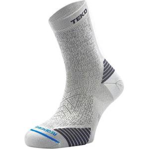 TEKO Олекотени чорапи за бягане eco RUN 2.0 SHORT CREW бели (TEKO2504WHT)