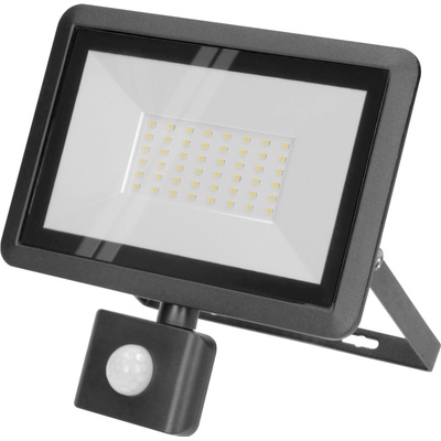 ORNO LED reflektor BULLED S AD-NL-6138BLR4, PIR, 50W 4000lm, IP65, 4000K, čierny, hliník a sklo