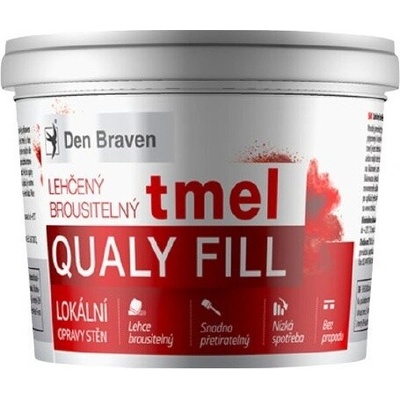 Den Braven Lehčený brousitelný tmel QUALY FILL 250ml – Zbozi.Blesk.cz
