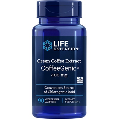 Life Extension Зелено кафе CoffeeGenic 400 mg 90 V капсули | Life Extension (01620 LE)