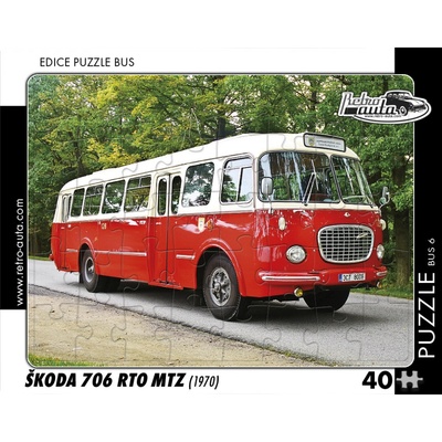 Retro-Auta BUS 6 ŠKODA 706 RTO MTZ 1970 40 dílků
