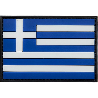 Gumová nášivka 101 Inc vlajka Grécko - farebná