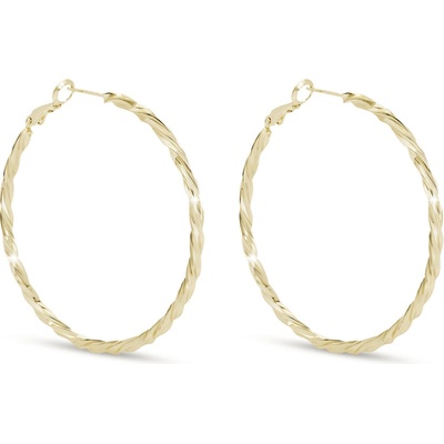 Biju Pozlacené kruhové náušnice se vzorem 3757 1003757