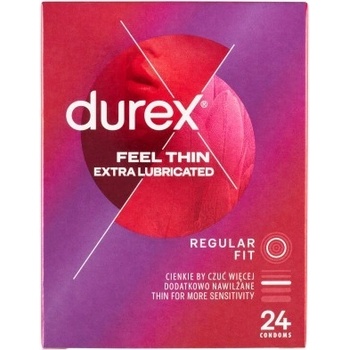 Durex Feel Thin Extra Lubricated 24 ks