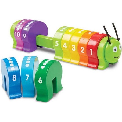 Melissa & Doug skládání podle čísel Housenka