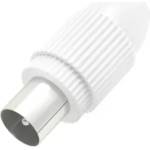 Hama Антенен конектор HAMA Coax plug, Коаксиален мъжко, Бял (HAMA-205213) - megamag