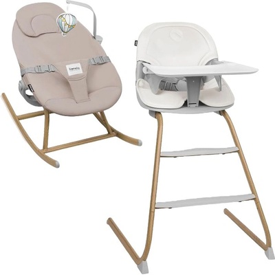 Lionelo Комплект стол за хранене и бебешки шезлонг 4 в 1 Lionelo - Dalia (5903771719711)