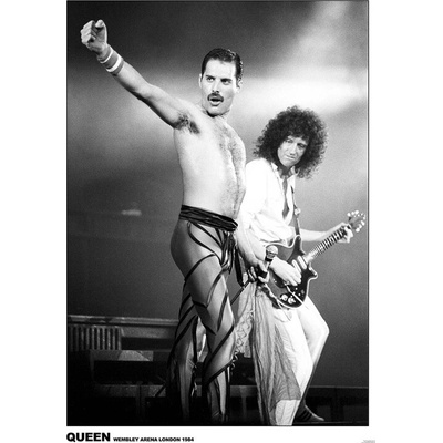 Plagát, Obraz - Queen - Wembley 1984, 59.4 × 84.1 cm