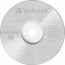 Médiá na napaľovanie Verbatim DVD+RW 4,7GB 4x, 25ks