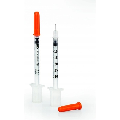 BD Inzulin.stříkačky 0,3 ml x 8 mm DEMI U-100 100 ks