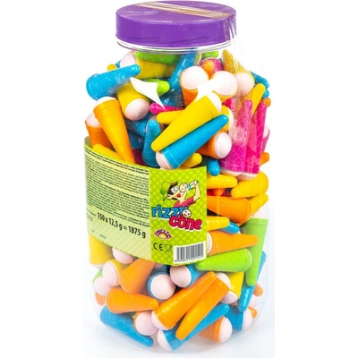 VIDAL Fizzy Cones Lízatko s práškom zmrzlina 150 x 12,5 g