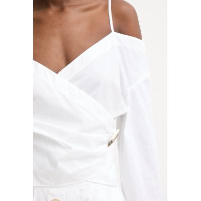 Simona Corsellini Риза с прехлупване дамска от памук (P26CPBLC0101)