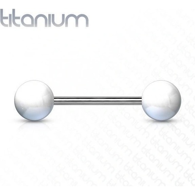 Šperky4U piercing do jazyka titan TIT1016-W
