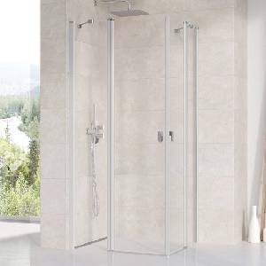 RAVAK Chrome - Душ кабина CRV2-90, 88-90 см, сатенено/прозрачно стъкло 1QV70U00Z1 (1QV70U00Z1)