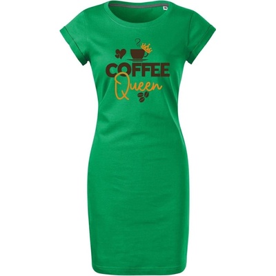 Bavlněné letní šaty Coffee queen středně zelená