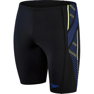 Speedo Бански гащета Speedo Men's Tech Panel Jam Swim Shorts - Black/Blue