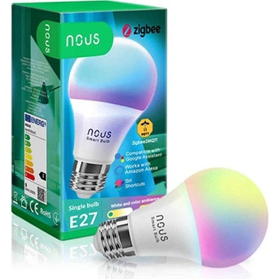 Nous Smart ZigBee RGBW žiarovka E27 pre TUYA