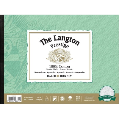 Daler-Rowney The Langton Prestige Watercolour Скицник 12 30, 5 x 22, 9 cm 300 g (431330912)