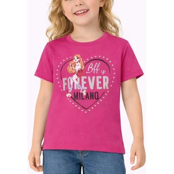 PUMA CHICCO Girls Milano Tee Dark Pink