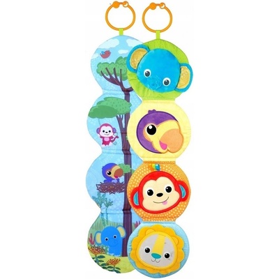 Tulimi závesná plyšová knižka so zrkadielkom zvieratká