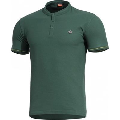 Polokošeľa Pentagon Levantes Henley Stripes zelená