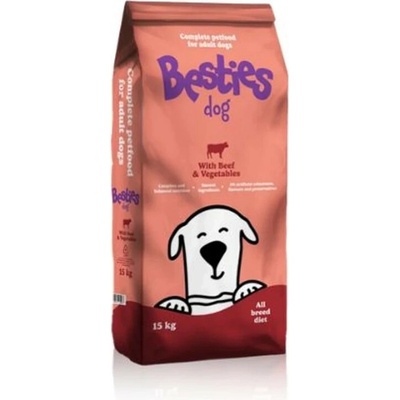 Besties Dog Adult Beef & Vegetable 15 kg