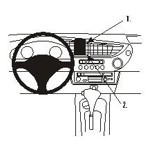 Brodit ProClip montážna konzola na palubnú dosku pre Honda Insight 01-08, 853309