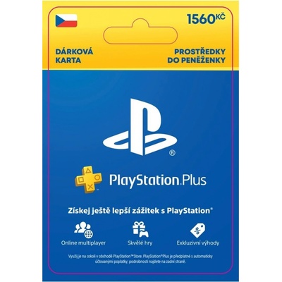 PlayStation Store predplatená karta 1560 Kč