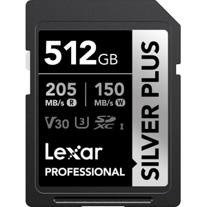 Lexar Silver Plus SDXC 512GB (LSDSIPL512G-BNNNG)