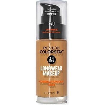 Revlon Cosmetics ColorStay dlhotrvajúci zmatňujúci make-up pre mastnú a zmiešanú pleť 370 Toast 30 ml