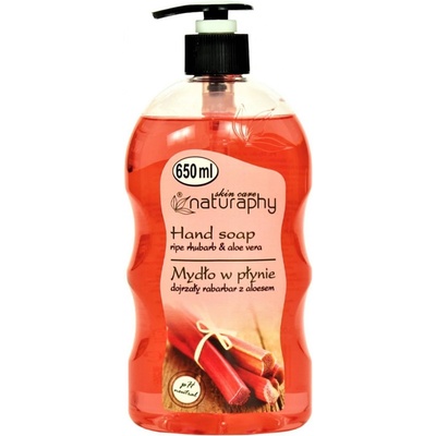 Naturaphy tekuté mydlo rebarbora a aloe vera 650 ml