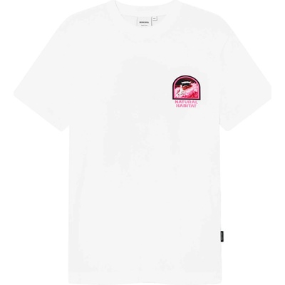 DEDICATED Мъжка тениска Dedicated T-Shirt Stockholm Natural Habitat T-shirt - White (216-6682-0112)