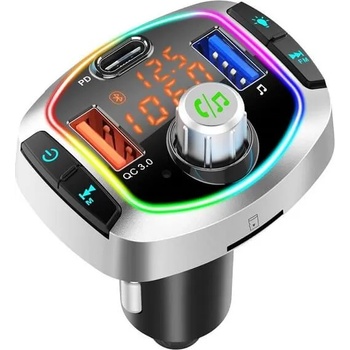 Image 1 of Трансмитер зарядно за кола BC63 с Fast Charge, гласов асистент и USB Type-C