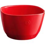 Emile henry (Франция) Квадратна керамична купа за салата EMILE HENRY Salad Bowl M - 22 х 22 см - червена (EH 6594-34)