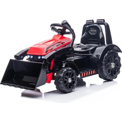 mamido Detský elektrický traktor G320 s radlicou červený