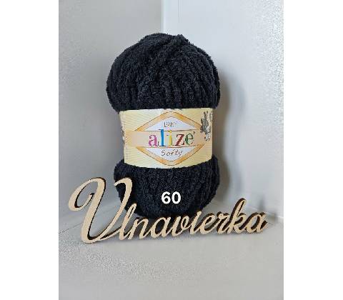 Alize softy 60 čierná