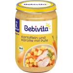 Bebivita Био ястие Bebivita - Картофи, зеленчуци и пуешко, 220 g (15610-01) - baby