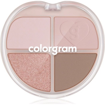 Colorgram Tintin Dory Eyeshadow Palette палитра със сенки за очи и озарители цвят 06 Mochi Dory 4 гр