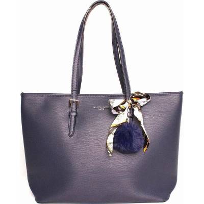 Flora & Co tmavěvelká elegantní kabelka na rameno F2508 modrá