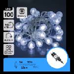 Aigostar - LED външна коледна гирлянда 100xLED/8 функции 13m IP44 студено бяло (AI1429)