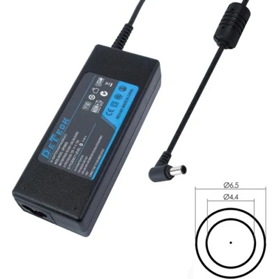 DeTech NB Power Adaptor 90W, 19.5V, 6.5x4.4mm, OEM SONY