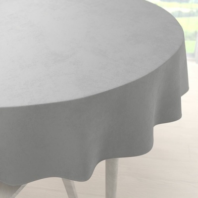 Biante Veľký zamatový okrúhly obrus Velvet Premium SVP-039 Sivý Ø 240 cm