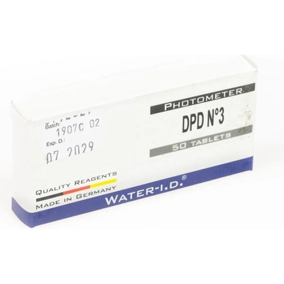 Water I.D. DPD N°3 Náhradné tablety na meranie celkového chlóru, balenie 50 ks