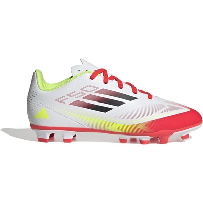 Adidas Детски футболни бутонки Adidas F50 Club Childrens Firm Ground Football Boots - White/Red