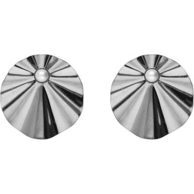 Victoria Cruz Strieborné náušnice so syntetickou perlou Alpina A5452-00HT