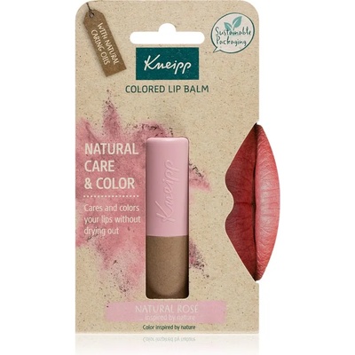 Kneipp Natural Care & Color тониращ балсам за устни цвят Natural Rosé 3, 5 гр