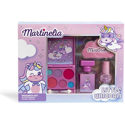 Aquarius Cosmetic Комплект за красота с грим и тоалетна вода, Martinelia, Малък Еднорог, 3 части