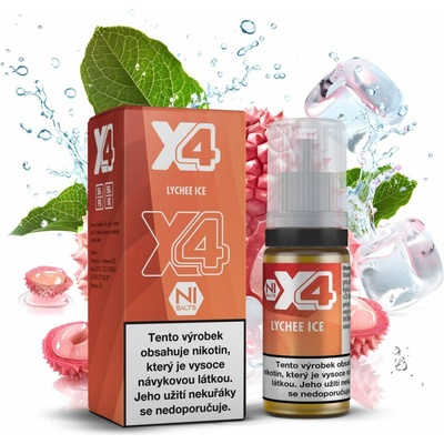 X4 Bar Juice Lychee Ice 10 ml 20 mg